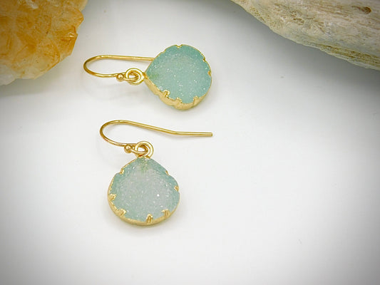 The Blue Druzy Earrings