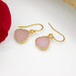 The Pink Druzy Earrings