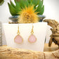 The Pink Druzy Earrings