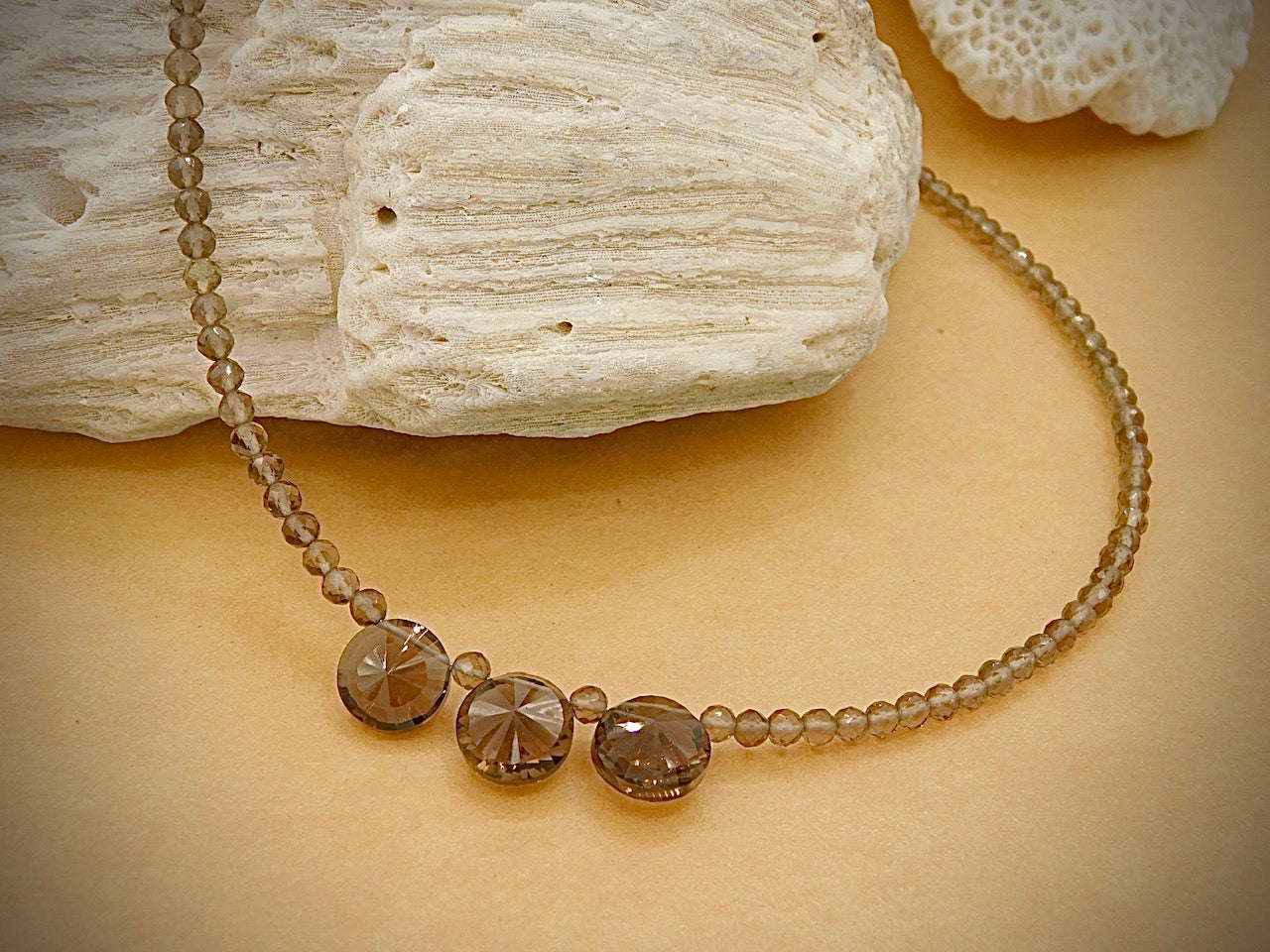 Dany Whiskey Quartz Necklace