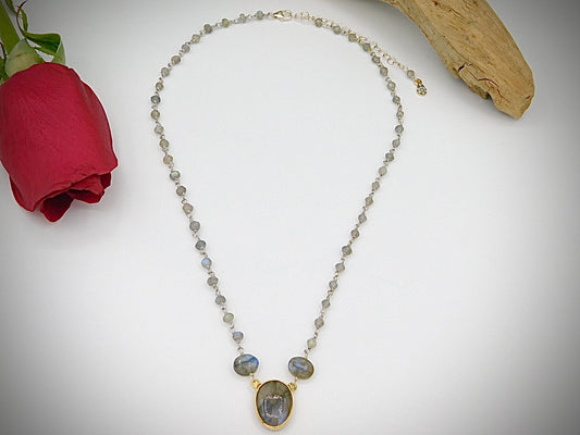 The Michi Labradorite Necklace