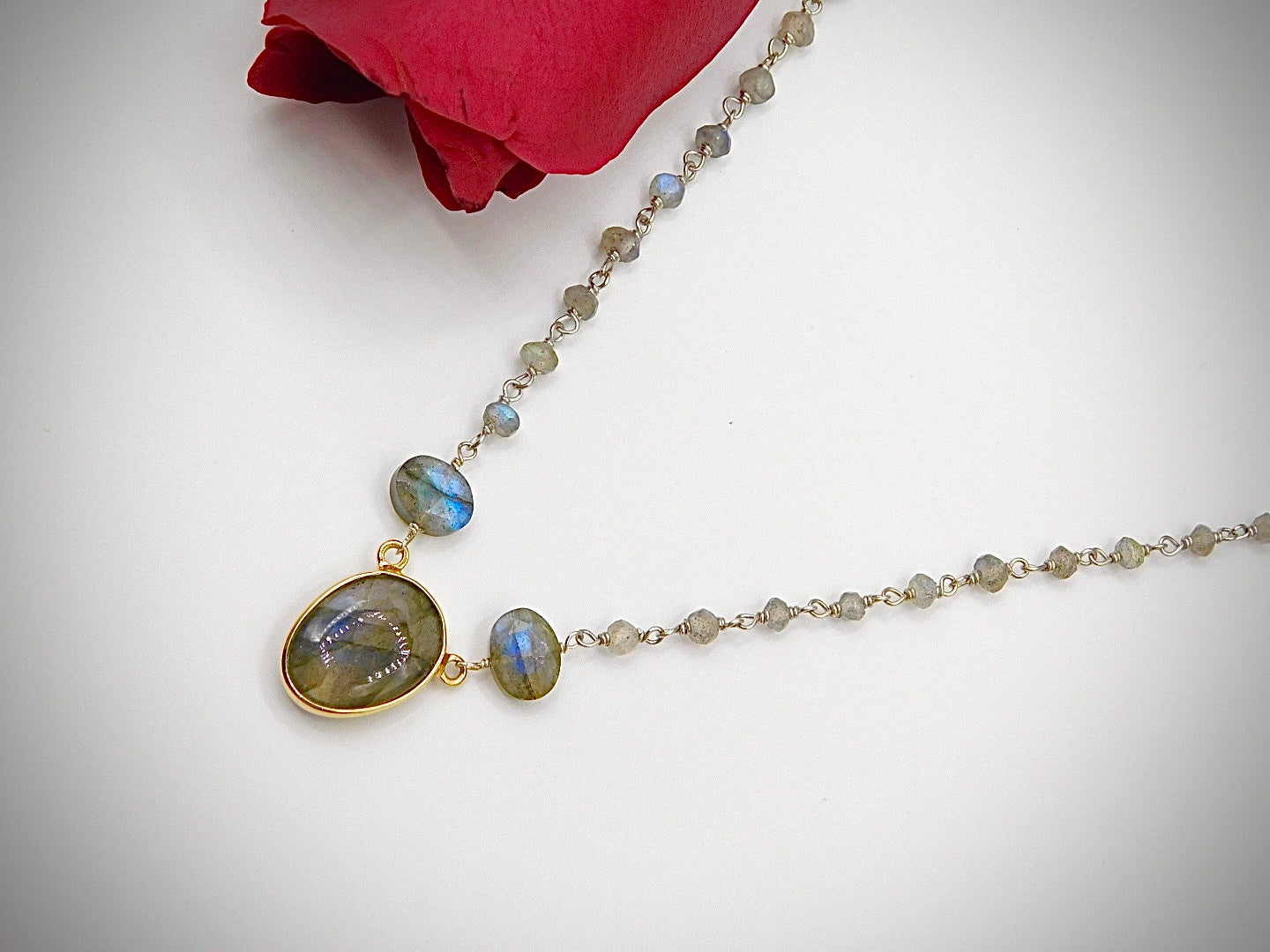 The Michi Labradorite Necklace