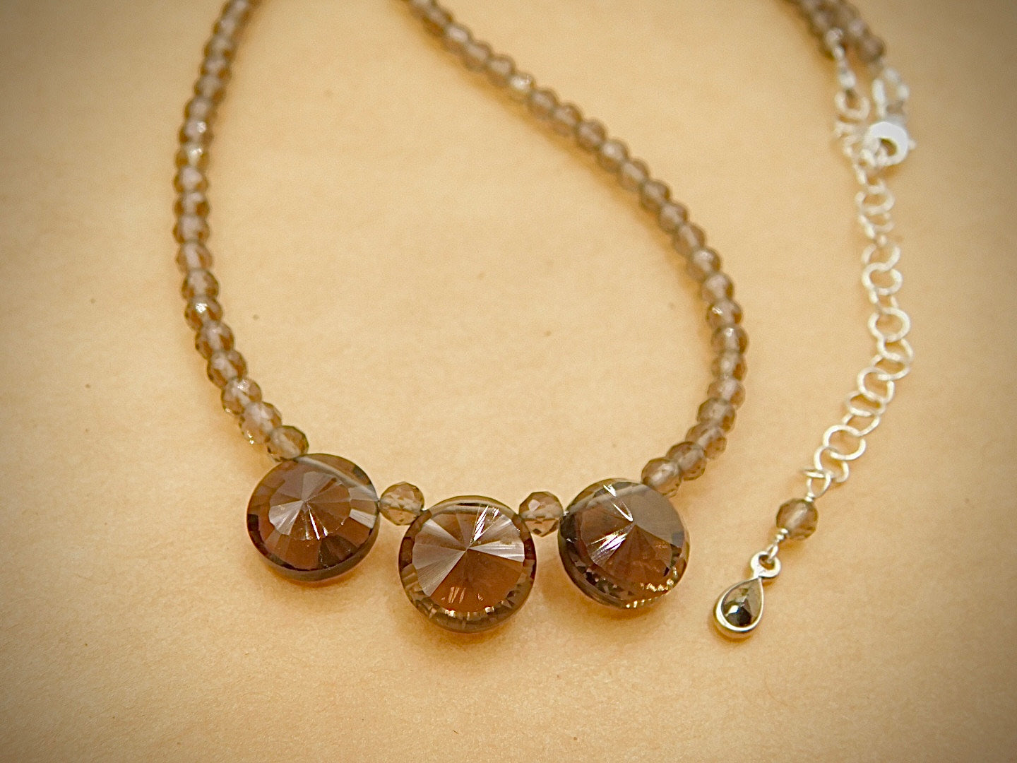 Dany Whiskey Quartz Necklace